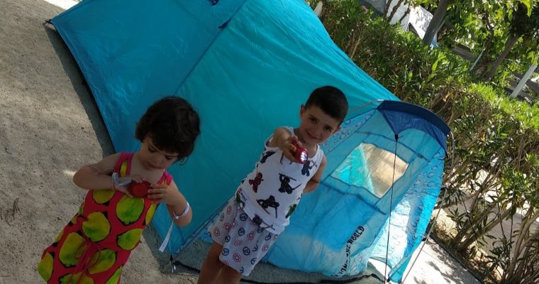 Camping con niños por primera vez en Kikopark (Oliva)