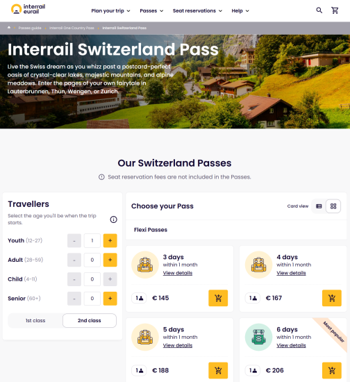 Interrail Suiza
